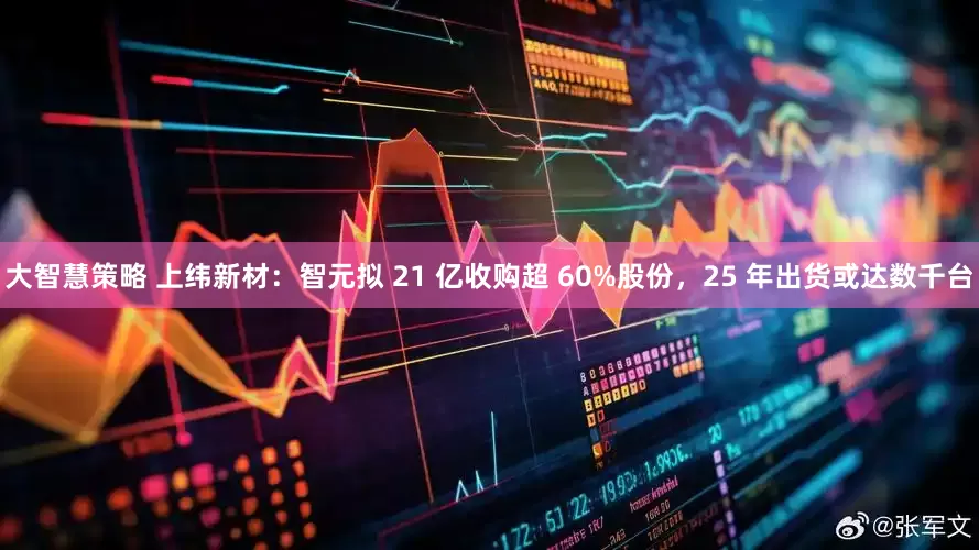 大智慧策略 上纬新材：智元拟 21 亿收购超 60%股份，25 年出货或达数千台