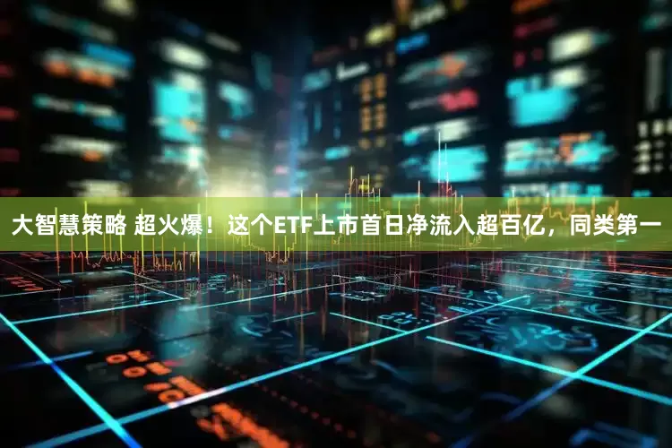 大智慧策略 超火爆！这个ETF上市首日净流入超百亿，同类第一