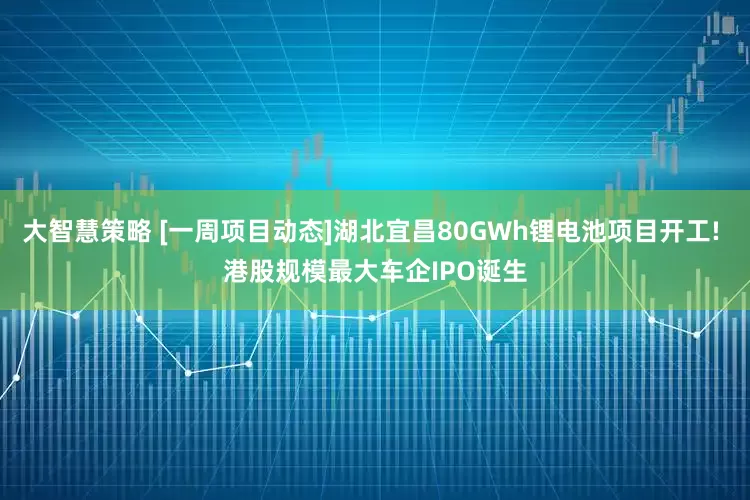 大智慧策略 [一周项目动态]湖北宜昌80GWh锂电池项目开工! 港股规模最大车企IPO诞生